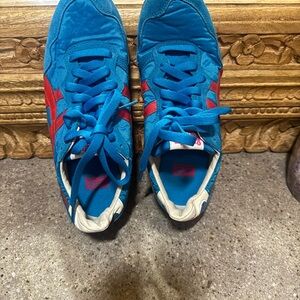 Onitsuka Tiger by Asics Blue and Red Sneakers